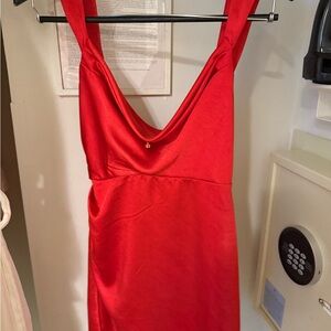 Elegant Red Mini Dress